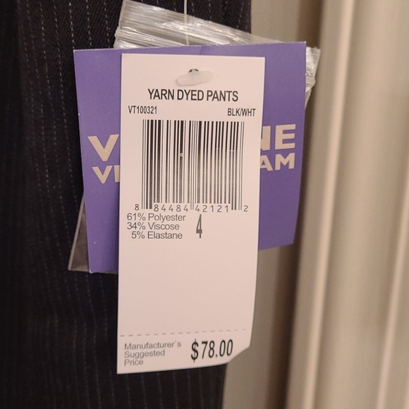 Vivienne Tam Brand New Pin Striped Pants - Picture 6 of 11